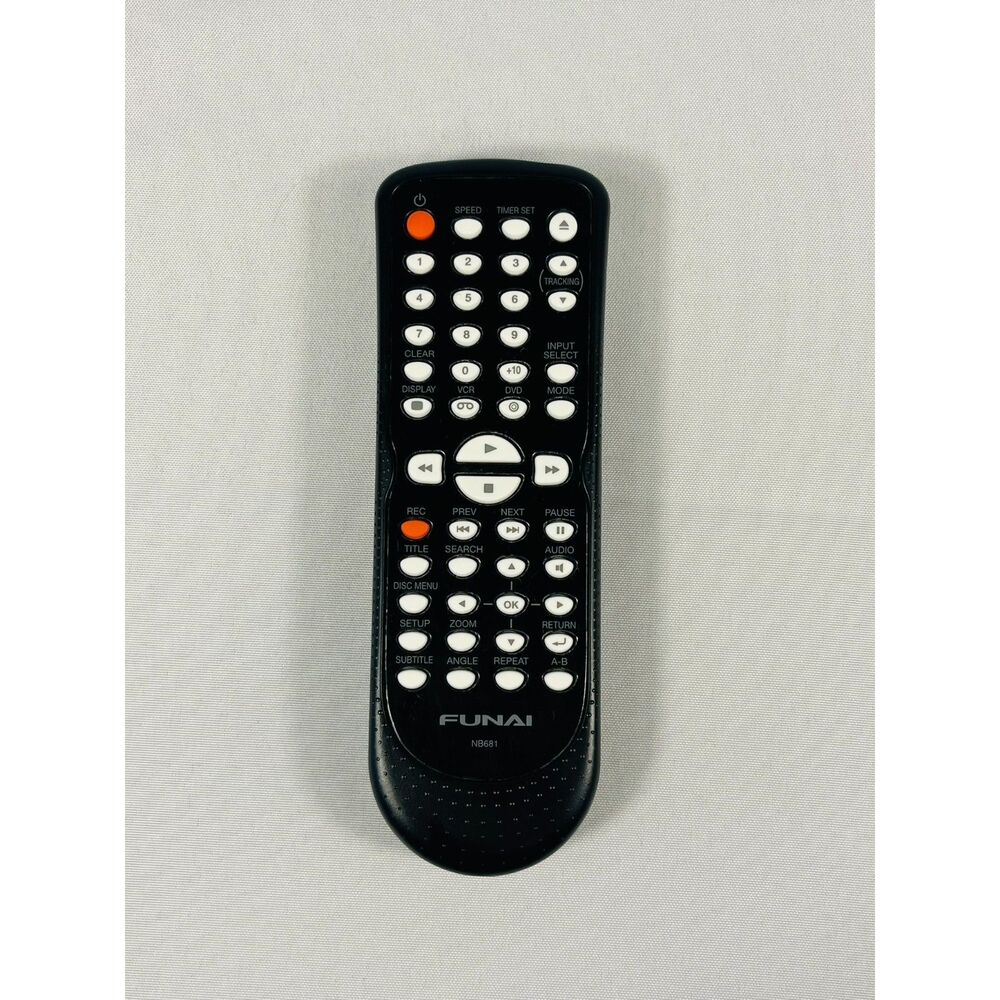 Funai Genuine Remote Control NB681 DVD/VCR VHS Combo TESTED WORKS